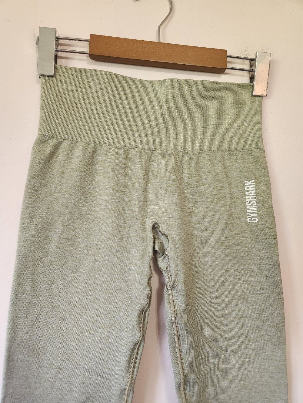 Gymshark Adapt Marl Seamless Leggings Green Size XS High Rise Workout Activewear - Picture 2 of 9